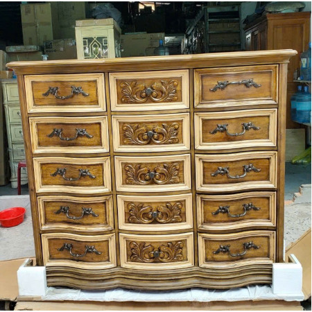 760127 : Tủ 15 Ngăn Kéo - Ngang 1m63